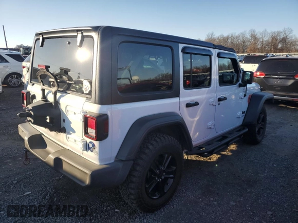 2020 Jeep Wrangler Unlimited Willys with VIN 1C4HJXDN9LW154108, listed as a Copart auction lot 84794694 with 64,609 mi miles and Salvage title. Bid and sale history available at DreamBid. Image 3.