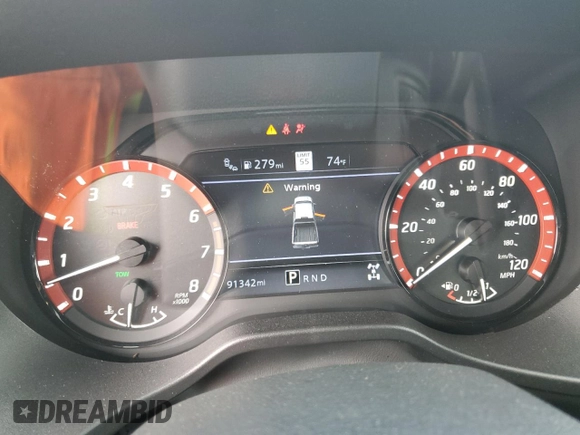 2020 Nissan Titan SL с VIN 1N6AA1ED2LN505013, выставлен на аукционе Copart как лот 56933185 с пробегом 91 342 миль миль и Списание • Salvage title. История ставок и продаж доступна на DreamBid. Изображение 9.