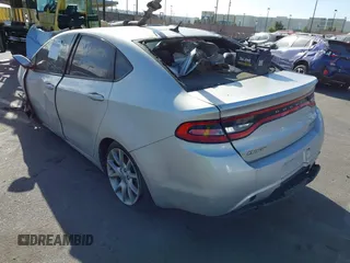 2013 Dodge Dart SXT with VIN 1C3CDFBA0DD268432, listed as a IAAI auction lot 39954580 with 1 mi miles. Bid and sale history available at carsss.com. Image 3.