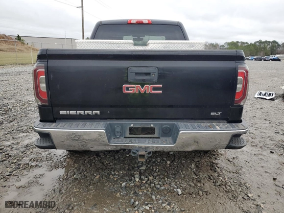 2018 GMC Sierra 1500 SLT with VIN 3GTU2NEC0JG630738, listed as a Copart auction lot 45961355 with 0 mi miles and Salvage Title. Bid and sale history available at carsss.com. Image 6.