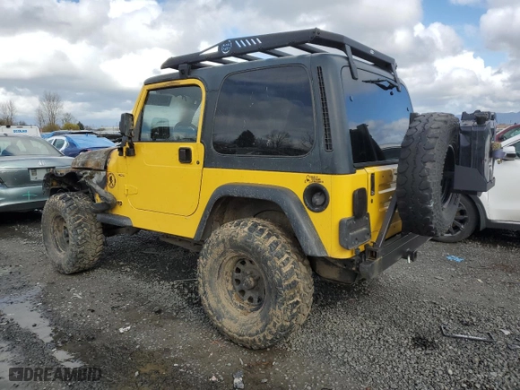 2000 Jeep Wrangler Sport with VIN 1J4FA49S3YP747043, listed as a Copart auction lot 46514394 with 0 mi miles and Salvage Title. Bid and sale history available at carsss.com. Image 2.
