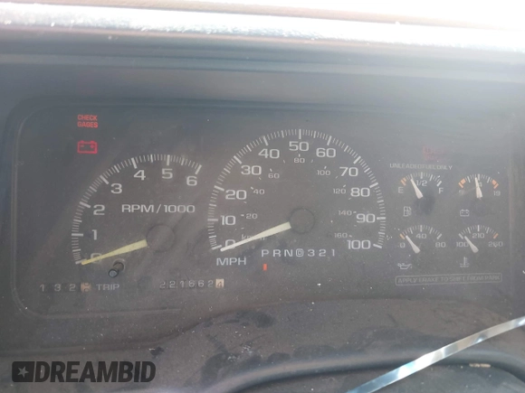 1997 Chevrolet Silverado 1500 with VIN 1GCEK19R4VE261195, listed as a IAAI auction lot 41637380 with 221,662 mi miles and . Bid and sale history available at DreamBid. Image 7.