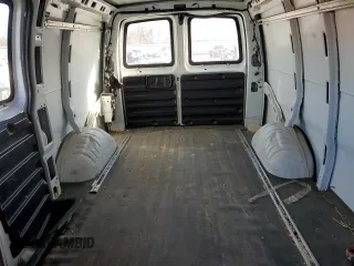2014 Chevrolet Express Cargo Van with VIN 1GCWGFCA2E1213790, listed as a Copart auction lot 85323294 with 299,946 mi miles and Salvage Title. Bid and sale history available at carsss.com. Image 10.