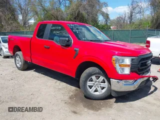 2022 Ford F-150 XL with VIN 1FTFX1E81NKE18184, listed as a IAAI auction lot 42024290 with 55,428 mi miles and . Bid and sale history available at DreamBid. Image 1.