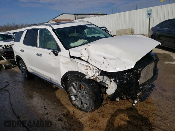 2021 Hyundai Palisade SEL z VIN KM8R34HE3MU193504, wystawiony jako Copart lot #44400955 z przebiegiem 90 231 mil mil oraz Nie do naprawy • Non repairable. Historia ofert i sprzedaży dostępna na DreamBid. Obrazek 4.