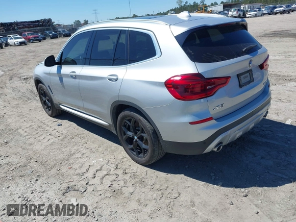 2020 BMW X3 sDrive30i with VIN 5UXTY3C07LLU71163, listed as a IAAI auction lot 41844358 with 80,962 mi miles and . Bid and sale history available at DreamBid. Image 3.
