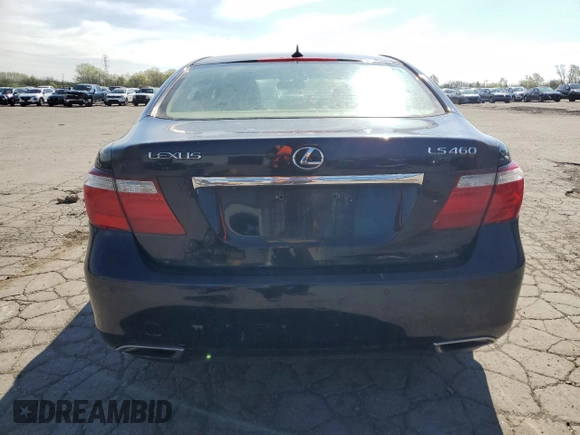 2007 Lexus LS 460 with VIN JTHBL46F575025412, listed as a Copart auction lot 55666625 with 210,568 mi miles and Clean Title. Bid and sale history available at DreamBid. Image 6.
