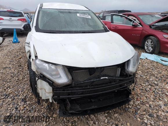 2017 Nissan Rogue SV with VIN KNMAT2MT9HP544611, listed as a Copart auction lot 48399445 with 185,489 mi miles and Salvage Title. Bid and sale history available at carsss.com. Image 5.