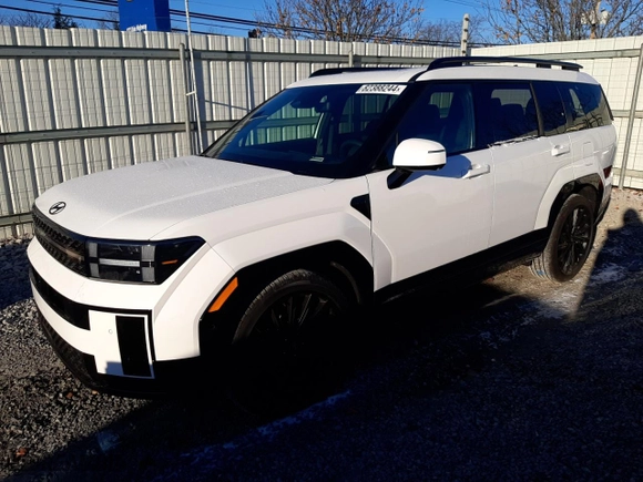 2025 Hyundai Santa Fe Calligraphy with VIN 5NMP5DGL6SH080947, listed as a Copart auction lot 82388244 with 1,413 mi miles and Salvage Title. Bid and sale history available at carsss.com. Image 1.