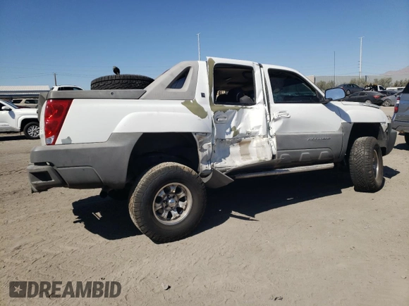 2002 Chevrolet Avalanche with VIN 3GNEK13T12G297202, listed as a Copart auction lot 73373934 with Not Provided miles and Salvage Title. Bid and sale history available at carsss.com. Image 3.