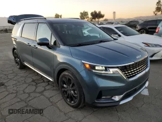 2022 Kia Carnival SX with VIN KNDNE5H36N6187980, listed as a Copart auction lot 88144635 with 27,073 mi miles and Salvage Title. Bid and sale history available at carsss.com. Image 4.