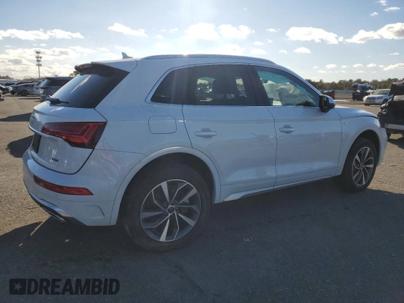 2024 Audi Q5 S line Premium with VIN WA1GAAFY9R2045240, listed as a Copart auction lot 41384195 with 16,983 mi miles and Salvage Title. Bid and sale history available at carsss.com. Image 3.