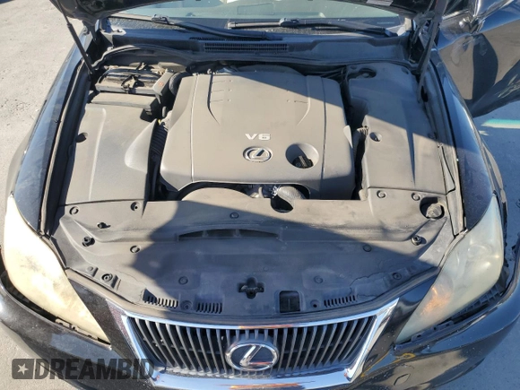 2010 Lexus IS 250 with VIN JTHBF5C28A5111898, listed as a Copart auction lot 62731095 with 181,655 mi miles and Salvage title. Bid and sale history available at DreamBid. Image 11.