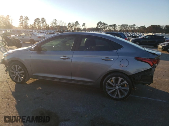 2022 Hyundai Accent Limited with VIN 3KPC34A61NE159171, listed as a Copart auction lot 83667224 with 77,327 mi miles and Salvage Title. Bid and sale history available at carsss.com. Image 2.
