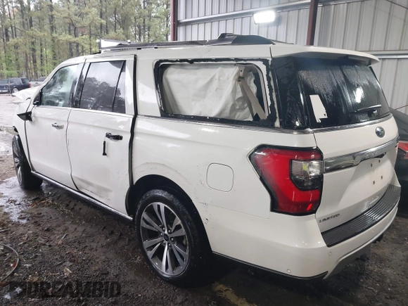 2021 Ford Expedition Max Limited with VIN 1FMJK1KT7MEA60714, listed as a IAAI auction lot 41931864 with 50,816 mi miles and . Bid and sale history available at DreamBid. Image 3.