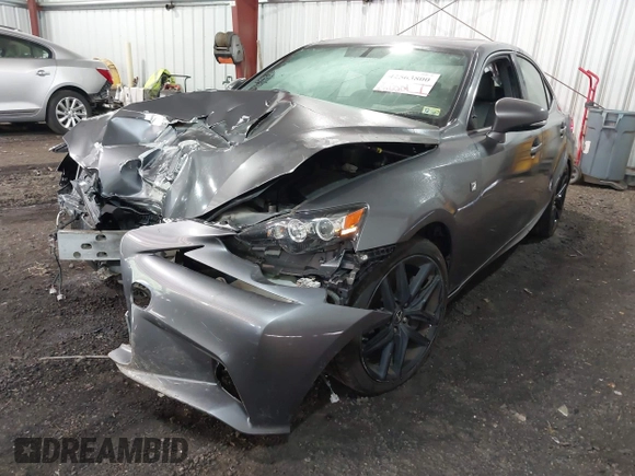 2014 Lexus IS 350 with VIN JTHCE1D26E5003672, listed as a IAAI auction lot 42563800 with 206,201 mi miles and . Bid and sale history available at DreamBid. Image 2.