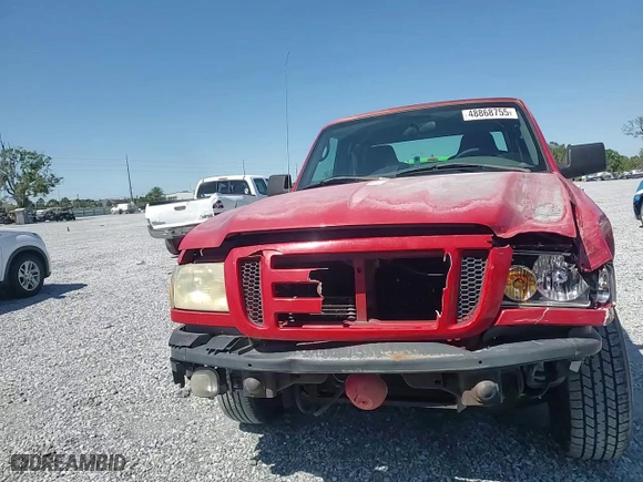 2007 Ford Ranger STX with VIN 1FTYR44U67PA05962, listed as a Copart auction lot 48868755 with 247,664 mi miles and Salvage Title. Bid and sale history available at carsss.com. Image 10.