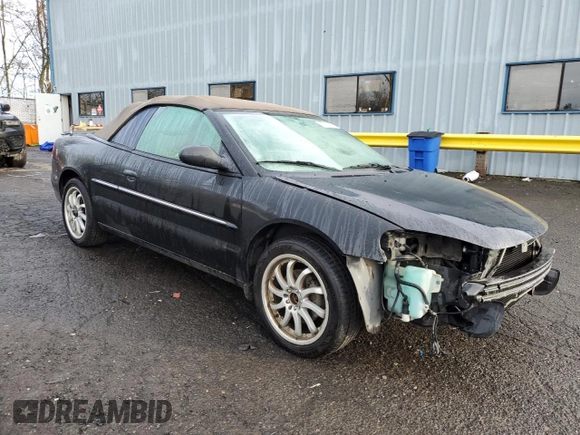 2001 Chrysler Sebring LXi with VIN 1C3EL55U41N559517, listed as a Copart auction lot 86212434 with Not Provided miles and Salvage Title. Bid and sale history available at DreamBid. Image 4.