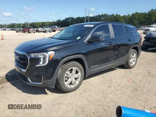 2022 GMC Terrain SLE with VIN 3GKALMEV6NL203500, listed as a Copart auction lot 62190195 with 61,375 mi miles and Salvage title. Bid and sale history available at DreamBid. Image 1.