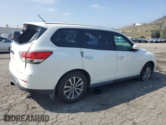 2014 Nissan Pathfinder S z VIN 5N1AR2MN4EC690798, wystawiony jako Copart lot #56239325 z przebiegiem 188 131 mil mil oraz Szkoda całkowita • Salvage title. Historia ofert i sprzedaży dostępna na DreamBid. Obrazek 3.