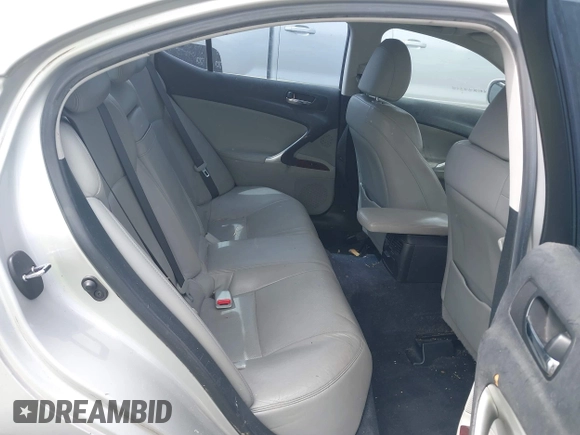 2007 Lexus IS 250 с VIN JTHBK262772039723, выставлен на аукционе IAAI как лот 42544546 с пробегом 134 050 миль миль и . История ставок и продаж доступна на DreamBid. Изображение 8.