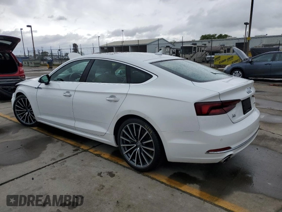 2019 Audi A5 Sportback Premium Plus with VIN WAUBNCF57KA044702, listed as a Copart auction lot 49430844 with 22,466 mi miles and . Bid and sale history available at DreamBid. Image 2.