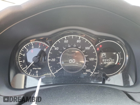 2017 Nissan Note SV with VIN 3N1CE2CP3HL358553, listed as a Copart auction lot 60897425 with 65,447 mi miles and Salvage title. Bid and sale history available at DreamBid. Image 9.