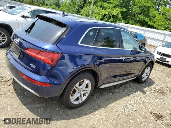 2018 Audi Q5 Premium Plus with VIN WA1BNBFY3J2043153, listed as a Copart auction lot 61802755 with 34,583 mi miles and Salvage title. Bid and sale history available at DreamBid. Image 3.