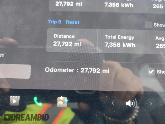 2023 Tesla Model Y Long Range with VIN 7SAYGDEE2PF765395, listed as a IAAI auction lot 41688080 with 27,792 mi miles and . Bid and sale history available at DreamBid. Image 15.