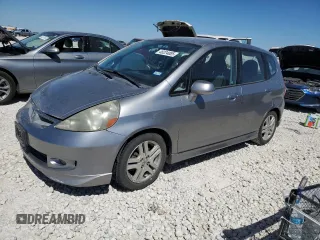 2007 Honda Fit Sport with VIN JHMGD38637S041653, listed as a Copart auction lot 48224085 with 121,493 mi miles and Salvage Title. Bid and sale history available at carsss.com. Image 1.