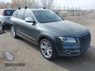 2015 Audi SQ5 Premium Plus with VIN WA1CGAFP3FA056627, listed as a IAAI auction lot 41129651 with 142,407 mi miles. Bid and sale history available at carsss.com. Image 1.