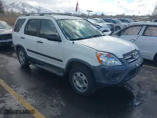 2005 Honda CR-V LX with VIN JHLRD68525C017051, listed as a IAAI auction lot 41793830 with 241,986 mi miles. Bid and sale history available at carsss.com. Image 1.