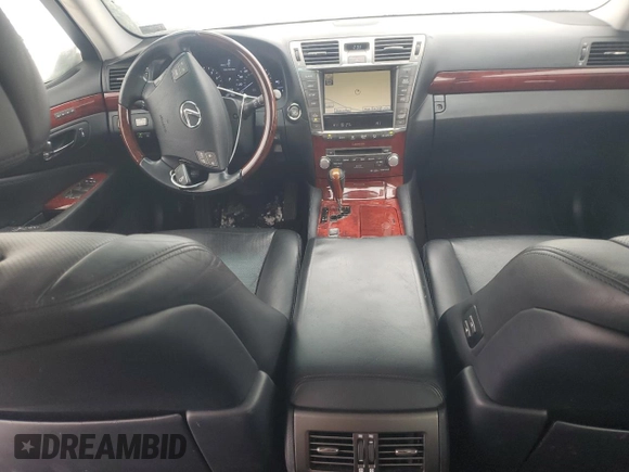 2012 Lexus LS 460 with VIN JTHCL5EF2C5012817, listed as a Copart auction lot 46099745 with 117,922 mi miles and Salvage title. Bid and sale history available at DreamBid. Image 8.