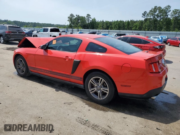 2012 Ford Mustang Premium with VIN 1ZVBP8AMXC5270605, listed as a Copart auction lot 57178715 with 139,424 mi miles and Salvage title. Bid and sale history available at DreamBid. Image 2.