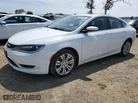 2015 Chrysler 200 Limited with VIN 1C3CCCAB7FN655195, listed as a Copart auction lot 55352195 with 147,546 mi miles and Clean Title. Bid and sale history available at carsss.com. Image 1.