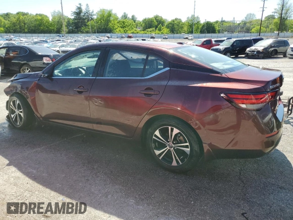 2021 Nissan Sentra SV with VIN 3N1AB8CV3MY321324, listed as a Copart auction lot 56465145 with 59,546 mi miles and Non repairable. Bid and sale history available at DreamBid. Image 2.