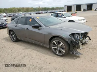 2024 Acura TLX Technology with VIN 19UUB5F48RA001487, listed as a Copart auction lot 50913355 with 5,467 mi miles and Salvage Title. Bid and sale history available at carsss.com. Image 4.