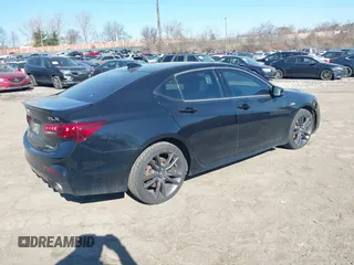 2018 Acura TLX w/Advance Pkg with VIN 19UUB3F85JA801000, listed as a IAAI auction lot 41665274 with 81,627 mi miles. Bid and sale history available at carsss.com. Image 4.
