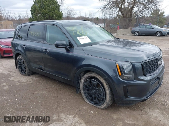 2022 Kia Telluride EX with VIN 5XYP3DHC6NG218702, listed as a IAAI auction lot 41900380 with 46,876 mi miles and . Bid and sale history available at carsss.com. Image 1.