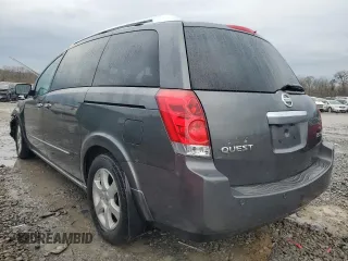 2007 Nissan Quest with VIN 5N1BV28U57N142124, listed as a Copart auction lot 42053595 with 192,824 mi miles and Salvage Title. Bid and sale history available at carsss.com. Image 2.