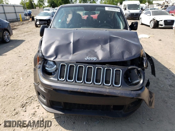 2018 Jeep Renegade Sport с VIN ZACCJBAB1JPH92936, выставлен на аукционе Copart как лот 58999075 с пробегом 38 734 миль миль и Чистый • Clean title. История ставок и продаж доступна на DreamBid. Изображение 5.