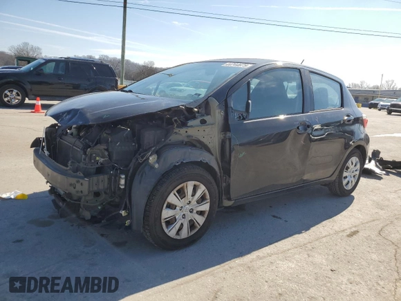 2014 Toyota Yaris L with VIN VNKKTUD37EA012957, listed as a Copart auction lot 44744675 with 154,574 mi miles and Salvage Title. Bid and sale history available at carsss.com. Image 1.