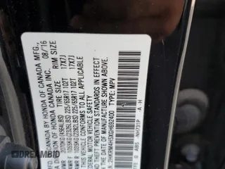 2016 Honda CR-V EX z VIN 2HKRM4H5XGH692400, wystawiony jako Copart lot #51647375 z przebiegiem 115 200 mil mil oraz Szkoda całkowita • Salvage title. Historia ofert i sprzedaży dostępna na DreamBid. Obrazek 15.