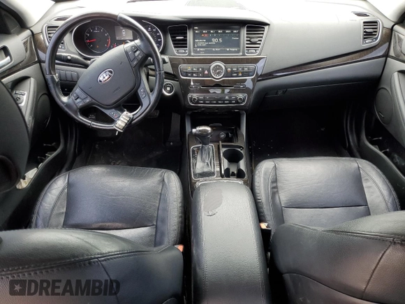 2015 Kia Cadenza Premium with VIN KNALN4D70F5181736, listed as a Copart auction lot 80024144 with 138,814 mi miles and Salvage Title. Bid and sale history available at carsss.com. Image 8.