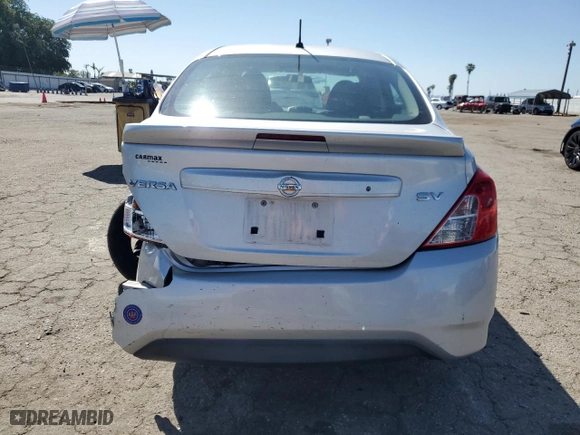 2017 Nissan Versa Sedan SV with VIN 3N1CN7AP7HL803389, listed as a Copart auction lot 52809685 with 79,807 mi miles and Salvage Title. Bid and sale history available at carsss.com. Image 6.
