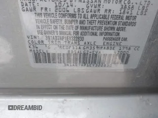 2014 Nissan Sentra SR z VIN 3N1AB7AP1EY322830, wystawiony jako IAAI lot #41981525 z przebiegiem 129 498 mil mil oraz . Historia ofert i sprzedaży dostępna na DreamBid. Obrazek 9.