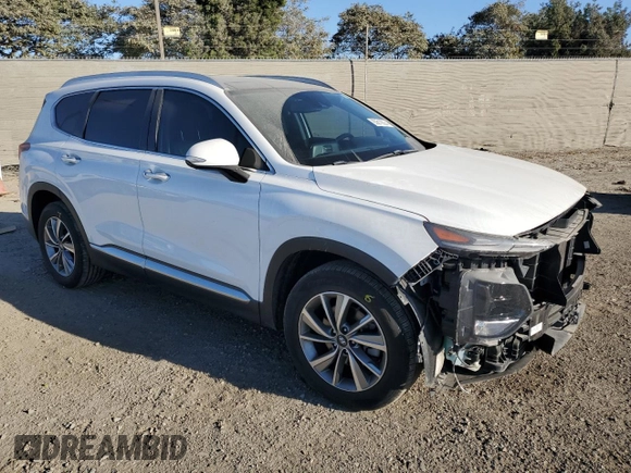 2019 Hyundai Santa Fe Ultimate with VIN 5NMS5CAD2KH133696, listed as a Copart auction lot 83610624 with 44,058 mi miles and Salvage Title. Bid and sale history available at carsss.com. Image 4.