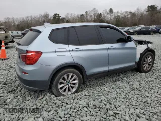 2013 BMW X3 xDrive28i with VIN 5UXWX9C50D0A12772, listed as a Copart auction lot 46727065 with 151,749 mi miles and Salvage Title. Bid and sale history available at carsss.com. Image 3.
