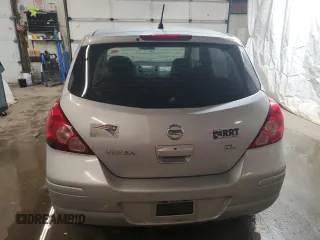 2007 Nissan Versa 1.8 S with VIN 3N1BC13E07L438451, listed as a Copart auction lot 47119205 with 308,275 mi miles and Salvage Title. Bid and sale history available at carsss.com. Image 6.