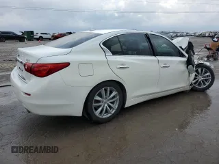 2014 Infiniti Q50 Premium with VIN JN1BV7AP0EM692651, listed as a Copart auction lot 43339505 with 95,729 mi miles and Non repairable. Bid and sale history available at DreamBid. Image 3.